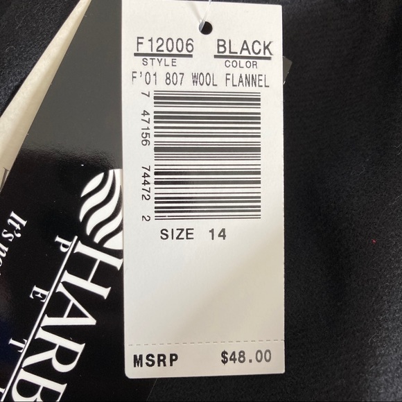 5/$15 NWT Sag Harbor Petite Black Wool Skirt 14P - Picture 5 of 8